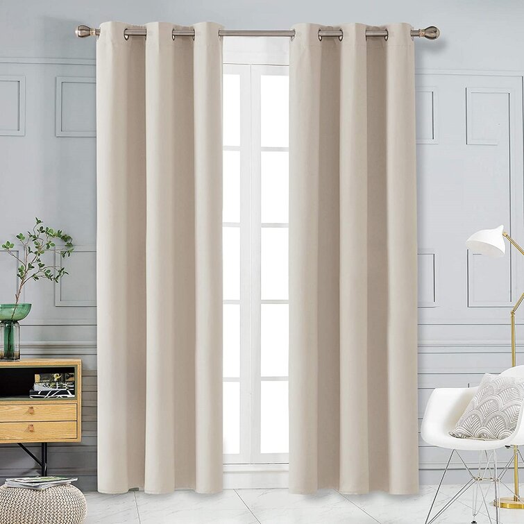 Eider & Ivory™ Blackout Curtain Blinds - Solid Thermal Insulated Window